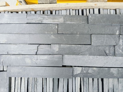 Плитка чёрная из натурального камня фасадная 30 см * 5 см, толщина 7 мм -30 мм купить в Дмитрове