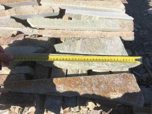 Горбушка златолит золотистый для облицовки купить в Дмитрове