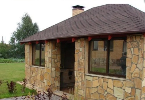 Плитняк златолит жёлтый золотистый для фасада 1,5-3см купить в Дмитрове