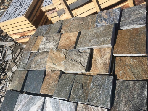 Плитка пилёная златолит Уральский для фасада купить в Дмитрове