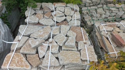 Гранитный плитняк галтованный для парковки купить в Дмитрове