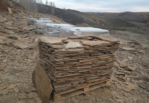 Плитняк кора дерева для цоколя, отмостки купить в Дмитрове